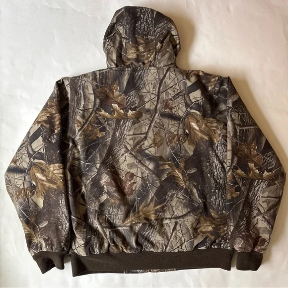 Dri Duck Hunting Realtree Camo Jacket Full Zip Lined Men’s XL Jacket Hooded Coat - Picture 2 of 3